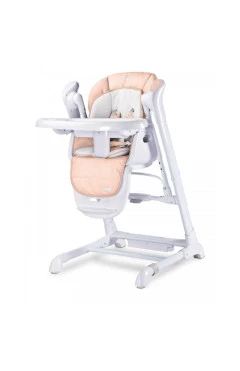Стільчик для годування + гойдалка 2 в 1 Caretero Indigo Powder Pink