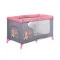 Манеж-кровать Lorelli MOONLIGHT 1L (pink travelling) серий/розовый,  код товара: MOONLIGHT 1L-pink travel