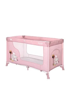 Манеж Lorelli MOONLIGHT 1L (beige rabbits),бежевий/рожевий