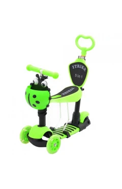 Самокат 5в1 iTrike Maxi JR 3-026-B (green),зеленый
