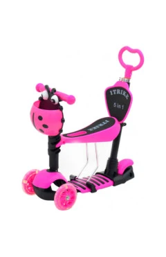 Самокат 5в1 iTrike Maxi JR 3-026-B (pink),розовый