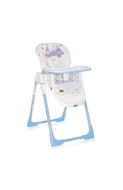 Стульчик для кормления Lorelli DALIA blue bear складной с 5-точечными ремнями и 2 положениями спинки