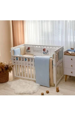 Комплект постельного белья для новорожденного Арт Дизайн Baby Teddy голубой, арт. 239107