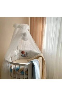 Комплект постільної білизни для новонародженого Арт Дизайн Baby Teddy голубий овал, арт. 239107
