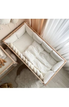 Комплект постельного белья для новорожденного velvet молочный, арт. 23435