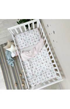 Змінний комплект постільної білизни Baby Dream метелик рожево-м’ятний, арт. 303392