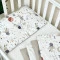 Сменный комплект постельного белья Baby Mix зайцы на лестнице бежевый, арт. 39189