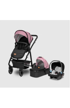 Універсальна коляска 3в1 Lionelo AMBER 3 pink rose, рожевий