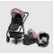 Універсальна коляска 3в1 Lionelo AMBER 3 pink rose, рожевий