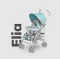 Прогулянкова коляска Lionelo ELIA TROPICAL TURQUOISE блакитний