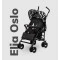 Прогулочная коляска Lionelo ELIA OSLO black/white, черный/белый