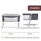 Дитяче ліжечко Next2Me Twins, цв.68, арт. 87077.68