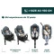 Автокресло Bi-Seat Air i-Size с базой, гр. 0+/1/2/3, цв. 72, арт. 87050.72