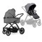 Коляска 2в1 Ninos Estrella grey black, арт. NE2024GRB
