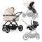 Коляска 3в1 з авто кріслом Ninos Estrella beige black, арт. NE3V12024BGB