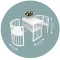 Овальная кроватка Royal Sleep 9в1 натуральный бук, арт. 3610