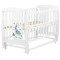 Кровать Babyroom Жирафик маятник, откидной бок DJMO-02  бук белый,  код товара: 625359