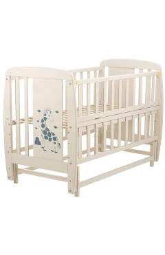 Ліжко Babyroom жирафик маятник відкидний бік DJMO-02 бук слонова кістка, арт. 625360