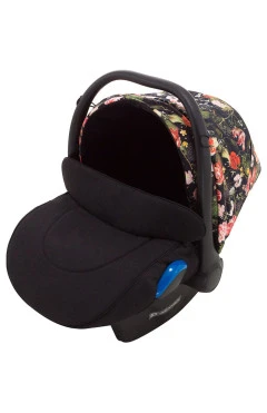 Автокресло Adamex Kite Flowers FL1 черный (цветы)