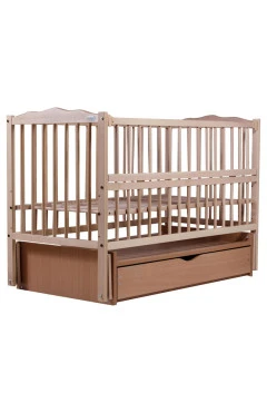 Кровать Babyroom Веселка маятник, ящик, откидной бок DVMYO-3  бук светлый (натуральный)