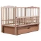 Кровать Babyroom Веселка маятник, ящик, откидной бок DVMYO-3  бук светлый (натуральный),  код товара: 622007