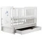 Кровать Babyroom Медвежонок M-03 маятник, ящик, откидной бок  бук белый,  код товара: 624464