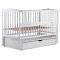 Кровать Babyroom Веселка маятник, ящик, откидной бок DVMYO-3  бук белый,  код товара: 622152