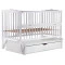Кровать Babyroom Веселка маятник, ящик, откидной бок DVMYO-3  бук белый,  код товара: 622152