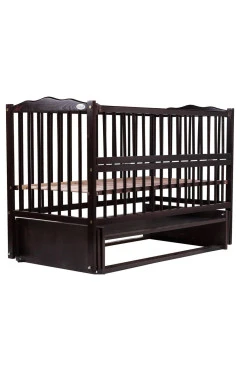Кровать Babyroom Веселка маятник, откидной бок DVMO-2  бук венге