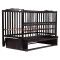 Кровать Babyroom Веселка маятник, откидной бок DVMO-2  бук венге,  код товара: 622001