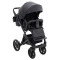 Коляска 2 в 1 Bair Kiwi Plus ECO BKP-15 черный, арт. 680894