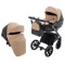 Коляска 2 в 1 Bair Kiwi Plus ECO BKP-18/15 капучино / черный, арт. 680897