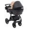 Коляска 2 в 1 Bair Kiwi Plus ECO BKP-18/15 капучино / черный, арт. 680897