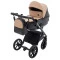 Коляска 2 в 1 Bair Kiwi Plus ECO BKP-18/15 капучино / черный, арт. 680897
