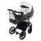 Коляска 2 в 1 Bair Kiwi Plus ECO BKP-51/15 белый / черный, арт. 680899