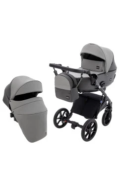 Коляска 2 в 1 Bair Kiwi Plus ECO BKP-21/15 серый / графит, арт. 680900