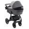Коляска 2 в 1 Bair Kiwi Plus ECO BKP-21/15 серый / графит, арт. 680900