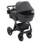Коляска 2 в 1 Bair Kiwi Plus Soft BKP-219 графит, арт. 680904