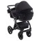 Коляска 2 в 1 Bair Kiwi Plus Soft BKP-452 черный, арт. 680905