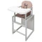 Стульчик-трансформер Babyroom Пеппи-250 серый капучино / шоколад (сова), арт. 680974