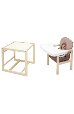 Стульчик-трансформер Babyroom Пеппи-260 слоновая кость капучино шоколад ежик цветы, арт. 680981