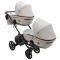 Коляска 2 в 1 для двійні Bair Kiwi DUO ECO BKD-32/33 бежевий / капучіно, арт. 681042