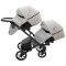 Коляска 2 в 1 для двійні Bair Kiwi DUO ECO BKD-32/33 бежевий / капучіно, арт. 681042