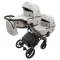 Коляска 2 в 1 для двійні Bair Kiwi DUO ECO BKD-32/33 бежевий / капучіно, арт. 681042