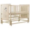 Ліжко Babyroom Ведмедик M-02 маятник, відкидний бік бук слонова кістка