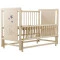 Ліжко Babyroom Ведмедик M-02 маятник, відкидний бік бук слонова кістка