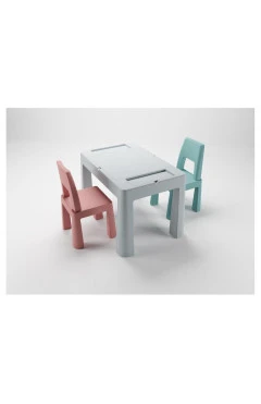 Комплект стол и 2 стула Tega Multifun 1+2 TI-011-174 бирюзовый розовый серый, арт. 681474