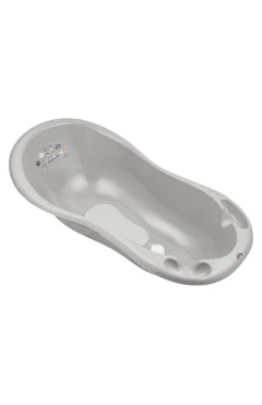 Ванна Maltex Zebra 100 см з пробкою і антиковзним килимком сіра 6753_90, арт. 681229