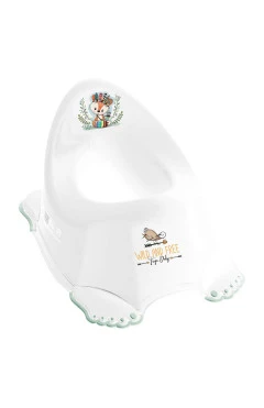 Горшок Tega WILD & FREE Anti-slip LITTLE FOX DZ-001-103-LISEK-Z бело-зеленый, арт. 681304