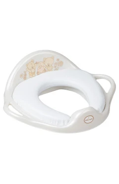 Накладка на унітаз м’яка Tega TEDDY BEAR Soft Trainer MS-020-118 white pearl, арт. 681412
